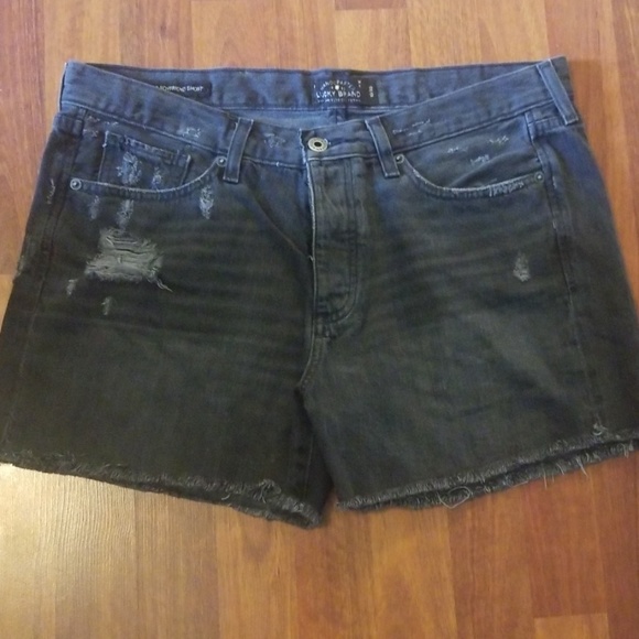 Lucky Brand Pants - NWOT Lucky Distressed Black Shorts - 30